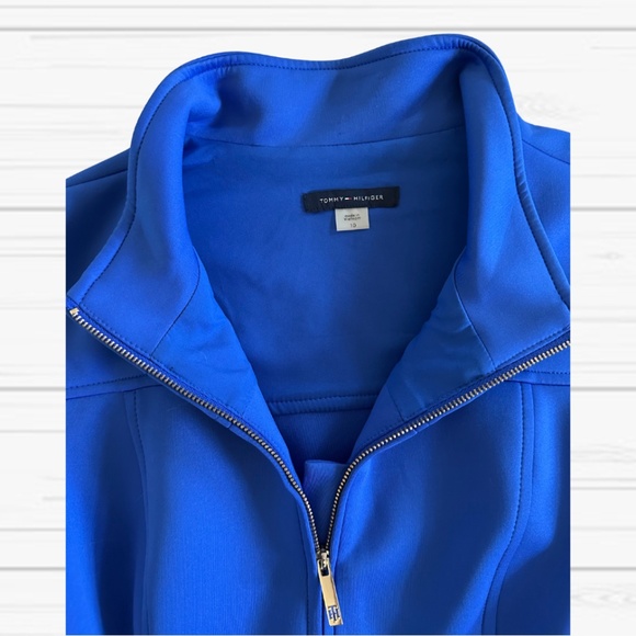 Tommy Hilfiger Royal Blue Zip Dress with Belt - Picture 5 of 7